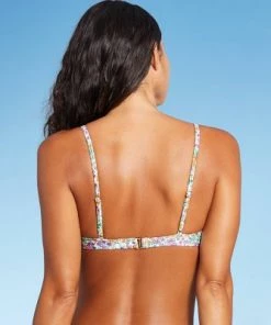 Top 10 🧨 Juniors' Tie-Front Underwire Bikini Top - Xhilaration™ Multi Floral Print ⭐