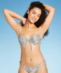 Top 10 🧨 Juniors' Tie-Front Underwire Bikini Top - Xhilaration™ Multi Floral Print ⭐ -Swimsuits Official Site unnamed file 4845