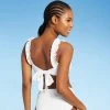 Cheap 😍 Women's Ruffle Strap Bikini Top - Sea Angel White 🌟 -Swimsuits Official Site unnamed file 4855