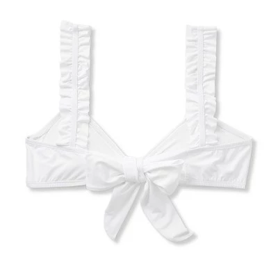 Cheap 😍 Women's Ruffle Strap Bikini Top - Sea Angel White 🌟 8 Cheap 😍 Women's Ruffle Strap Bikini Top - Sea Angel White 🌟 - Image 6
