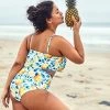 Buy 😀 Women's Lemon Print Plus Size Bikini Set Ruffle High Waist Bathing Suit - Cupshe 🧨 -Swimsuits Official Site unnamed file 490