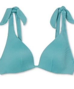 Flash Sale ✨ Women's Lightly Lined Ribbed Shoulder-Tie Triangle Bikini Top - Shade & Shore™ Light Teal 👍 30 Flash Sale ✨ Women's Lightly Lined Ribbed Shoulder-Tie Triangle Bikini Top - Shade & Shore™ Light Teal 👍 -Swimsuits Official Site unnamed file 4920