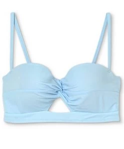 Best reviews of ⭐ Women's Lightly Lined Longline Twist-Front Bikini Top - Shade & Shore™ Light Blue 🎉 -Swimsuits Official Site unnamed file 4978
