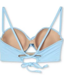 Best reviews of ⭐ Women's Lightly Lined Longline Twist-Front Bikini Top - Shade & Shore™ Light Blue 🎉 -Swimsuits Official Site unnamed file 4979