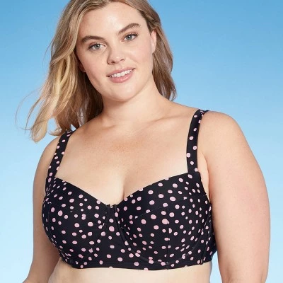 Cheap ⭐ Women's Plus Size Underwire Bikini Top - Kona Sol™ Pink 🛒 4 Cheap ⭐ Women's Plus Size Underwire Bikini Top - Kona Sol™ Pink 🛒 - Image 2