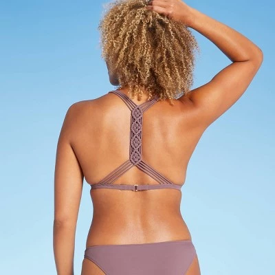 Best Pirce 💯 Women's Crochet Back Detail Triangle Bikini Top - Shade & Shore™ Dusk 🎁 6 Best Pirce 💯 Women's Crochet Back Detail Triangle Bikini Top - Shade & Shore™ Dusk 🎁 - Image 4