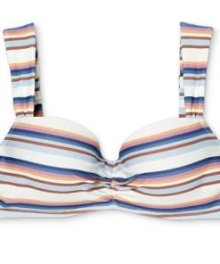 Outlet ✔️ Women's Light Lift Wide Strap Bralette Bikini Top - Shade & Shore™ Multi Stripe 🎁 -Swimsuits Official Site unnamed file 5028