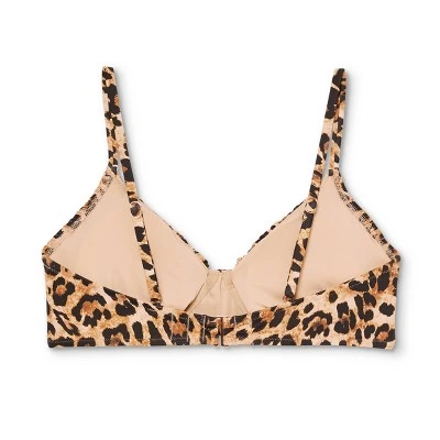 Coupon ✔️ Women's Pleated Front Bralette Bikini Top - Shade & Shore™ Brown Animal Print 👏 8 Coupon ✔️ Women's Pleated Front Bralette Bikini Top - Shade & Shore™ Brown Animal Print 👏 - Image 6