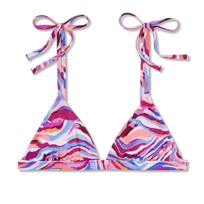 Promo 😀 Women's Shoulder Tie Triangle Bikini Top - Shade & Shore™ Multi Animal Print 🧨 7 Promo 😀 Women's Shoulder Tie Triangle Bikini Top - Shade & Shore™ Multi Animal Print 🧨 - Image 5