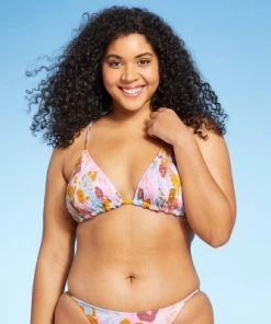 Coupon ⌛ Juniors' Smocked Triangle Bikini Top - Xhilaration™ Abstract Floral Print 🔥 -Swimsuits Official Site unnamed file 5140