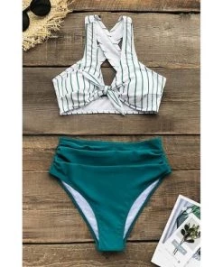 Cheapest 👏 Women's Teal Solid and Striped knotted Front High Waisted Bikini - Cupshe 😀 13 Cheapest 👏 Women's Teal Solid and Striped knotted Front High Waisted Bikini - Cupshe 😀 -Swimsuits Official Site unnamed file 516