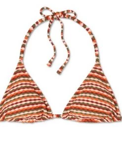 Buy ✔️ Juniors' Textured Triangle Bikini Top - Xhilaration™ Multi Stripe ✨ -Swimsuits Official Site unnamed file 5213