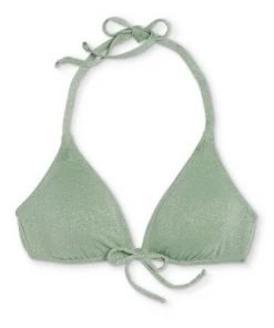 Best deal 🔥 Women's Triangle Tie-Front Bikini Top - Shade & Shore™ Basil Green ✔️ -Swimsuits Official Site unnamed file 5254