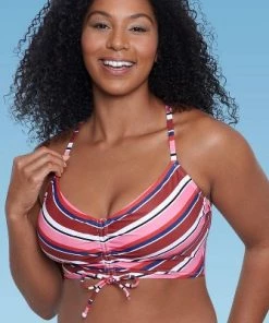 Deals 🔥 Women's Slimming Control Cinch-Front Crossback Bikini Top - Beach Betty by Miracle Brands White 🤩 -Swimsuits Official Site unnamed file 5267