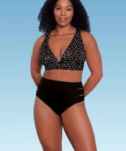 Best reviews of 😀 Women's Slimming Control Plunge V-Neck Bikini Top - Beach Betty by Miracle Brands Black 🎉 -Swimsuits Official Site unnamed file 5279
