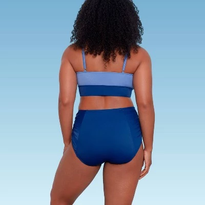 Deals ✔️ Women's Slimming Control Tie-Front Bikini Top - Beach Betty by Miracle Brands Blue ✨ 8 Deals ✔️ Women's Slimming Control Tie-Front Bikini Top - Beach Betty by Miracle Brands Blue ✨ - Image 6