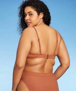 Best reviews of 💯 Women's Underwire Ribbed Textured Bikini Top - Sea Angel Orange ⭐ -Swimsuits Official Site unnamed file 5325