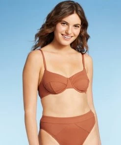 Best reviews of 💯 Women's Underwire Ribbed Textured Bikini Top - Sea Angel Orange ⭐ -Swimsuits Official Site unnamed file 5330