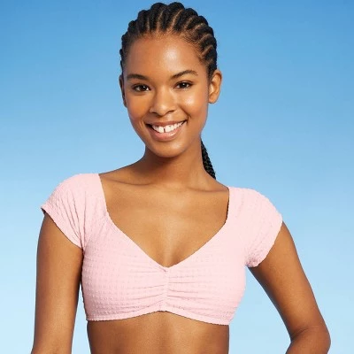 Best deal ๐ Women's Off the Shoulder Pucker Textured Top - Sea Angel Light Pink ๐ 4 Best deal ๐ Women's Off the Shoulder Pucker Textured Top - Sea Angel Light Pink ๐ - Image 2