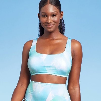 Cheapest 🤩 Women's Scoop Neck Bralette Bikini Top - Kona Sol™ Blue 🌟 5 Cheapest 🤩 Women's Scoop Neck Bralette Bikini Top - Kona Sol™ Blue 🌟 - Image 3