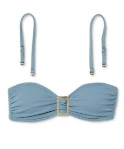 Top 10 ✨ Women's Ring-Front Crepe Textured Bandeau Bikini Top - Shade & Shore™ Blueberry 🧨 -Swimsuits Official Site unnamed file 5573