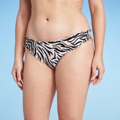 Best deal 🛒 Women's Ruffle Cheeky Bikini Bottom - Shade & Shore™ Zebra Print 🧨 5 Best deal 🛒 Women's Ruffle Cheeky Bikini Bottom - Shade & Shore™ Zebra Print 🧨 - Image 3