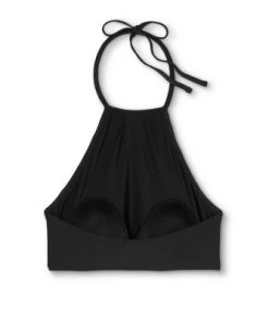 Brand new 🧨 Women's Double Ruffle High Neck Bikini Top - Sea Angel Black ✨ -Swimsuits Official Site unnamed file 5641