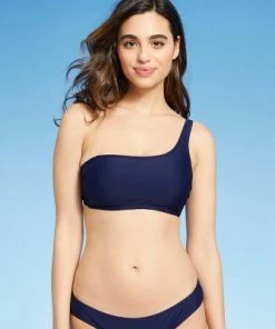 Discount 🔥 Women's Asymmetrical One Shoulder Bikini Top - Kona Sol™ Oxford Blue ⌛ -Swimsuits Official Site unnamed file 5657