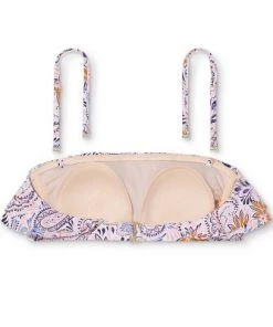 Best deal ⌛ Women's Double Ruffle Bandeau Bikini Top - Kona Sol™ Multi ❤️ -Swimsuits Official Site unnamed file 5686