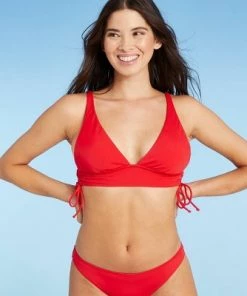 Budget 👍 Women's Longline Triangle Bikini Top - Shade & Shore™ Red 🛒 22 Budget 👍 Women's Longline Triangle Bikini Top - Shade & Shore™ Red 🛒 -Swimsuits Official Site unnamed file 5743
