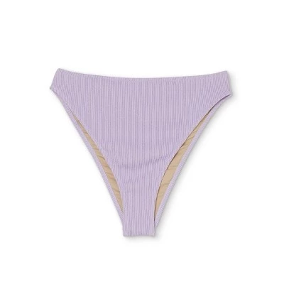 Cheap 🔔 Women's High Waist Extra High Leg Extra Cheeky Bikini Bottom - Shade & Shore™ Lilac Purple Lurex 🎉 7 Cheap 🔔 Women's High Waist Extra High Leg Extra Cheeky Bikini Bottom - Shade & Shore™ Lilac Purple Lurex 🎉 - Image 5