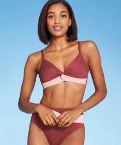 Cheapest ⭐ Women's Colorblock Twist Bikini Top - Kona Sol™ Enhanced Plum ❤️ -Swimsuits Official Site unnamed file 5772