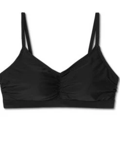 Cheapest ⌛ Women's Post Mastectomy Shirred Bralette Bikini Top - Kona Sol™ Black 🎉 -Swimsuits Official Site unnamed file 5792