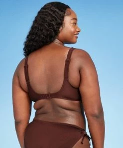 Best Pirce 🔥 Women's Rectangle Bralette Bikini Top - Kona Sol™ Mulberry Brown 🤩 -Swimsuits Official Site unnamed file 5809