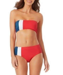 Best Sale 👍 Anne Cole - Women's Colorblock Bandeau Bikini Top 🧨 -Swimsuits Official Site unnamed file 5833