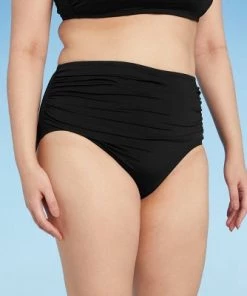 Best reviews of 💯 Women's Shirred High Coverage High Waist Bikini Bottom - Kona Sol™ Dark Green 🧨 -Swimsuits Official Site unnamed file 585