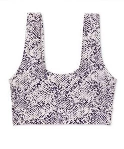 Buy ✨ Women's Longline Wide Strap Bikini Top - All in Motion™ Snake Print 🤩 -Swimsuits Official Site unnamed file 5858