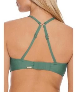 New 🔥 Sunsets Women's Moss Kauai Underwire Bralette Bikini Top - 54D-MOSS 👍