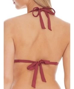 Promo 🤩 Sunsets Women's Hawaiian Hideaway Reversible Starlette Triangle Bikini Top - 63T-HAWHI ✔️