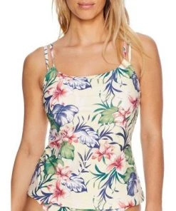 Best Sale 🎁 Sunsets Women's Island Life Taylor Underwire Tankini Top - 75D-ISLLI 👍