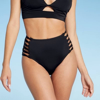 Best Pirce ❤️ Women's Knot Side High Waist Bikini Bottom - Shade & Shore™ Black 💯 10 Best Pirce ❤️ Women's Knot Side High Waist Bikini Bottom - Shade & Shore™ Black 💯 - Image 8