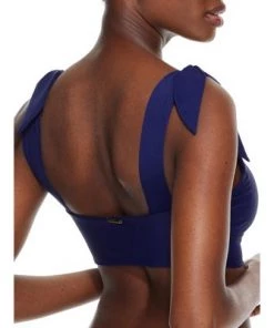 Flash Sale 🔔 Sunsets Women's Indigo Lily Wire-Free Bralette Bikini Top - 67T-INDIG 😀