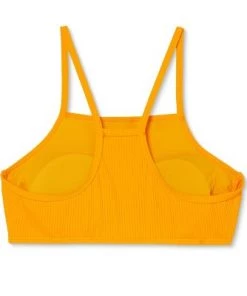 Coupon 💯 Juniors' Ribbed High Neck Bikini Top - Xhilaration™ Mango Orange 😍 -Swimsuits Official Site unnamed file 6050