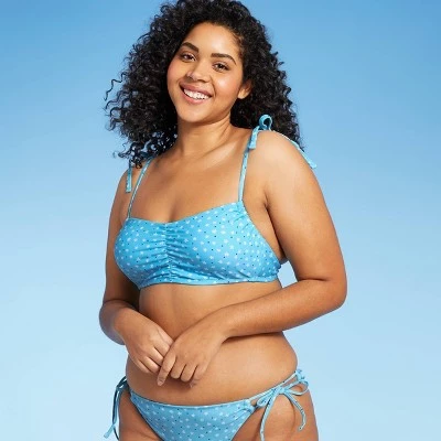 Hot Sale š Juniors' Shoulder Tie Bralette Bikini Top - Xhilaration⢠Blue Floral Print 𤩠5 Hot Sale š Juniors' Shoulder Tie Bralette Bikini Top - Xhilaration⢠Blue Floral Print 𤩠- Image 3