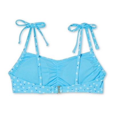 Hot Sale š Juniors' Shoulder Tie Bralette Bikini Top - Xhilaration⢠Blue Floral Print 𤩠8 Hot Sale š Juniors' Shoulder Tie Bralette Bikini Top - Xhilaration⢠Blue Floral Print 𤩠- Image 6