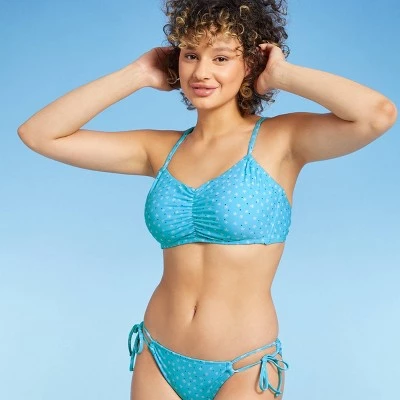 Hot Sale š Juniors' Shoulder Tie Bralette Bikini Top - Xhilaration⢠Blue Floral Print 𤩠14 Hot Sale š Juniors' Shoulder Tie Bralette Bikini Top - Xhilaration⢠Blue Floral Print 𤩠- Image 12