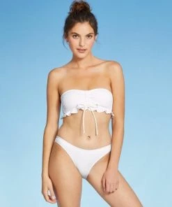 Hot Sale 🔔 Juniors' Textured Ruffle Cinch-Front Bandeau Bikini Top - Xhilaration™ White 😀 20 Hot Sale 🔔 Juniors' Textured Ruffle Cinch-Front Bandeau Bikini Top - Xhilaration™ White 😀 -Swimsuits Official Site unnamed file 6166