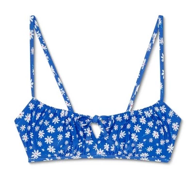 Top 10 💯 Juniors' Tunneled Bralette Bikini Top - Xhilaration™ Cobalt Floral Print 🔔 7 Top 10 💯 Juniors' Tunneled Bralette Bikini Top - Xhilaration™ Cobalt Floral Print 🔔 - Image 5