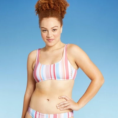 Cheapest ⭐ Juniors' Scoop Neck Bralette Bikini Top - Xhilaration™ Multi Stripe 🧨 5 Cheapest ⭐ Juniors' Scoop Neck Bralette Bikini Top - Xhilaration™ Multi Stripe 🧨 - Image 3