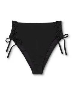 Best reviews of 🛒 Women's Lace-Up High Waist High Leg Extra Cheeky Bikini Bottom - Shade & Shore™ Black 🎁 -Swimsuits Official Site unnamed file 625